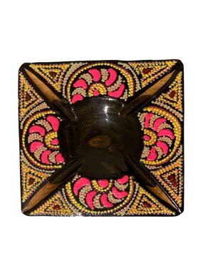 Decorative Groovy Punta Cana Souvenir Ashtray